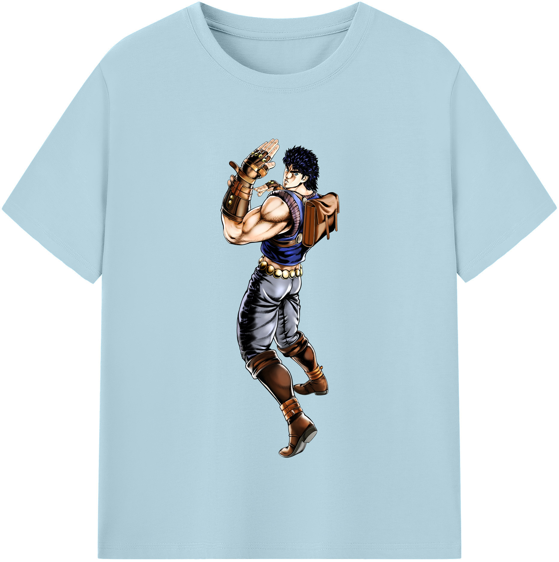 （画像用） ジョジョの奇妙な冒険 /ジョナサン?ジョースター JoJo's Bizarre Adventure Jonathan Joestar 綿100％半袖Tシャツ（フロントプリント）